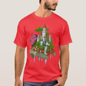 Psychedelic Cosmicurtle friend T-shirt (Voorkant)