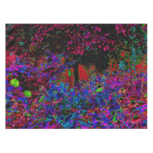 Psychedelic Crimson Red en Black Garden Sunrise