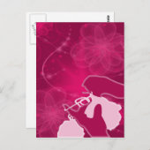 psychedelic crochet-postkaart briefkaart (Voorkant / Achterkant)