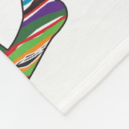 Psychedelic Dachshund Fleece Deken (Hoek)