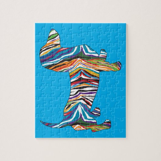 Psychedelic Dachshund Legpuzzel (Verticaal)