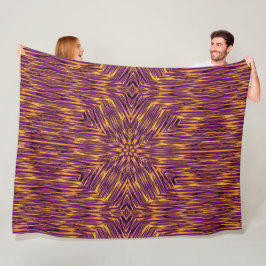 Psychedelic Daisy 1 Fleece Deken