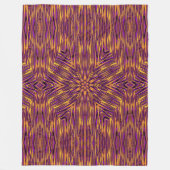 Psychedelic Daisy 1 Fleece Deken (Voorkant)
