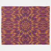 Psychedelic Daisy 1 Fleece Deken (Voorkant (Horizontaal))