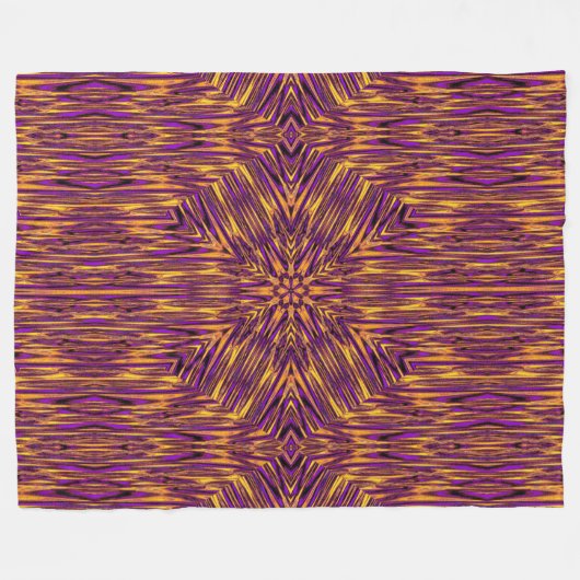 Psychedelic Daisy 1 Fleece Deken (Voorkant (Horizontaal))