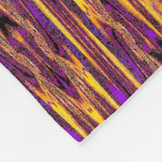 Psychedelic Daisy 1 Fleece Deken (Hoek)