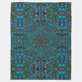 Psychedelic Daisy 2 Fleece Deken