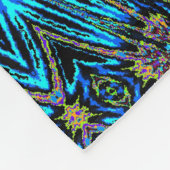 Psychedelic Daisy 2 Fleece Deken (Hoek)