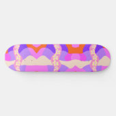 Psychedelic Daisy Chain Patchwork - Roze Paarse 2 Persoonlijk Skateboard (Horizontaal)