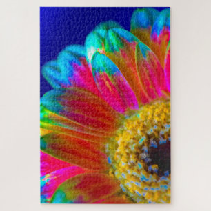 Psychedelic Daisy Jigsaw Puzzel