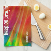 Psychedelic Daisy Romeinen 12:12 Keukenhanddoek (Quarter Fold)