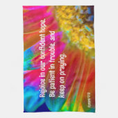 Psychedelic Daisy Romeinen 12:12 Keukenhanddoek (Verticaal)