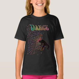 Psychedelic Dance Mania Muzieknoten T-Shirt