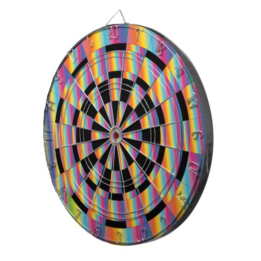 Psychedelic Dartboard Dartbord (Voorkant Rechts)