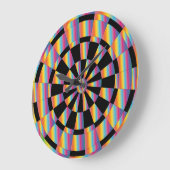 Psychedelic Dartboard Grote Klok (Hoek)
