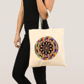 Psychedelic Dartboard Tote Bag (Voorkant (product))