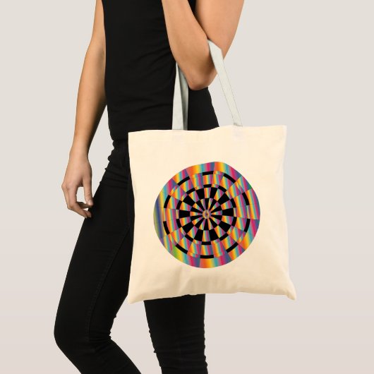 Psychedelic Dartboard Tote Bag (Voorkant (product))