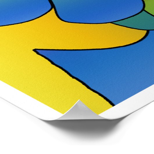 Psychedelic Daydroom-Poster Poster (Hoek)