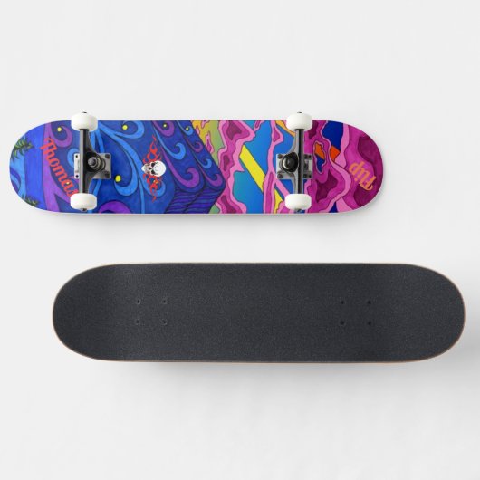 Psychedelic Deck voor Skateboard (Horizontaal)