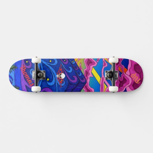 Psychedelic Deck voor Skateboard (Horizontaal)