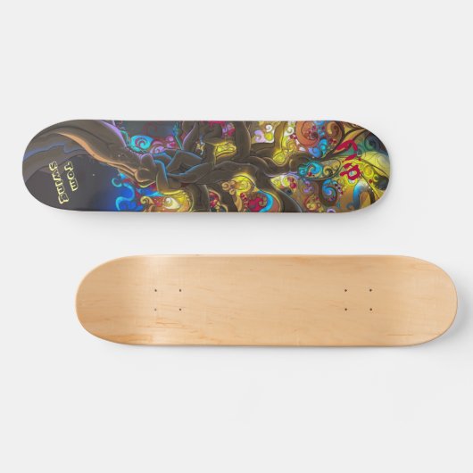 Psychedelic Deck voor Skateboarders Persoonlijk Skateboard (Horizontaal)
