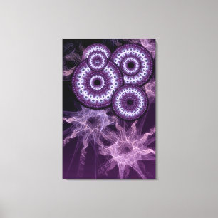Psychedelic Deuropeningen Paarse Fantasy Canvas Afdruk