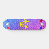 Psychedelic Diamond Bord Biohazard Stars Persoonlijk Skateboard (Horizontaal)