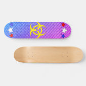 Psychedelic Diamond Bord Biohazard Stars Persoonlijk Skateboard (Horizontaal)