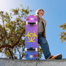 Psychedelic Diamond Bord Biohazard Stars Persoonlijk Skateboard