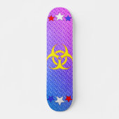 Psychedelic Diamond Bord Biohazard Stars Persoonlijk Skateboard (Voorkant)