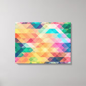 Psychedelic Diamonds en driehoeken Canvas Afdruk (Voorkant)