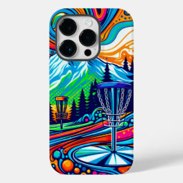 Psychedelic Disc Golfbaan Case-Mate iPhone 14 Pro Hoesje