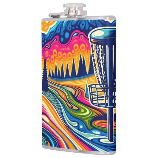 Psychedelic Disc Golfbaan in de bergen Heupfles (Links)