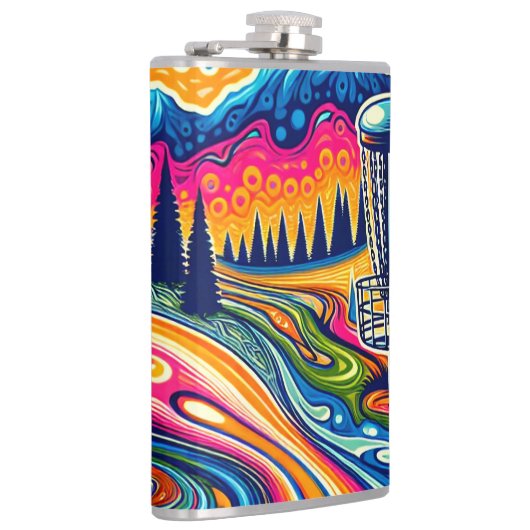 Psychedelic Disc Golfbaan in de bergen Heupfles (Rechts)