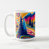 Psychedelic Disc Golfbaan in de bergen Koffiemok (Links)