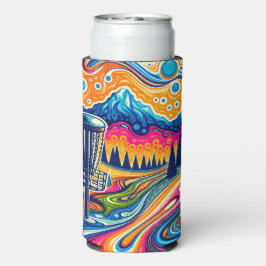 Psychedelic Disc Golfbaan in de bergen Seltzer Blikjeskoeler