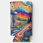 Psychedelic Disc Golfbaan in de bergen Seltzer Blikjeskoeler (Voorkant)