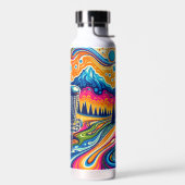 Psychedelic Disc Golfbaan in de bergen Waterfles (Links)