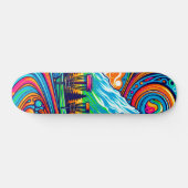 Psychedelic Disc Golfbaan Persoonlijk Skateboard (Horizontaal)