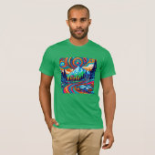 Psychedelic Disc Golfbaan T-shirt (Voorkant volledig)