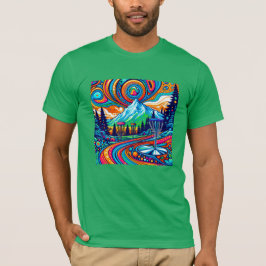 Psychedelic Disc Golfbaan T-shirt