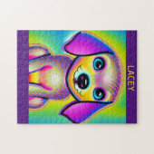 PSYCHEDELIC DOG GEPUBLICEERD MET GEPERSONALISEERDE LEGPUZZEL (Horizontaal)