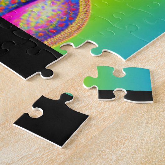 PSYCHEDELIC DOG GEPUBLICEERD MET GEPERSONALISEERDE LEGPUZZEL (Zijkant)