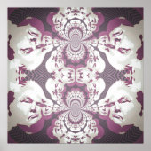 Psychedelic Donald Trump Poster (Voorkant)