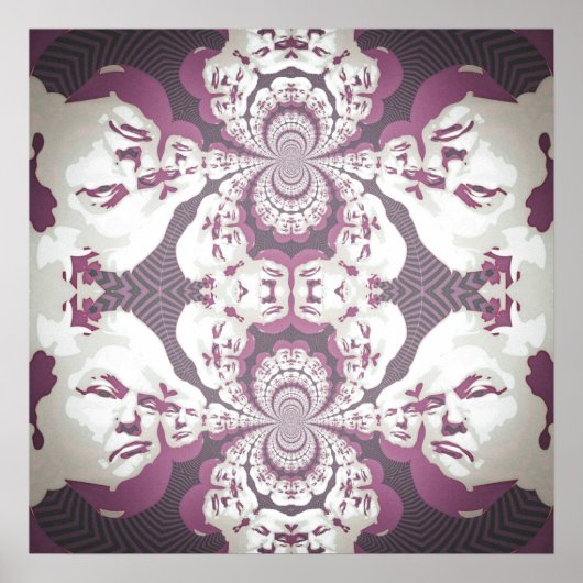 Psychedelic Donald Trump Poster (Voorkant)