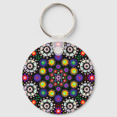 Psychedelic Dot Mandala Sleutelhanger (Achterkant)