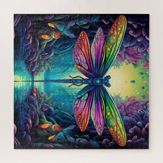 Psychedelic Dragonfly #1 Legpuzzel (Horizontaal)