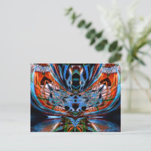 Psychedelic DragonFly Briefkaart (Staand voorkant)