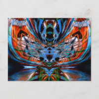 Psychedelic DragonFly Briefkaart