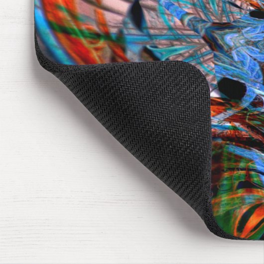 Psychedelic Dragonfly Mousepad Muismat (Hoek)
